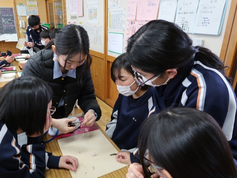 中学生社長　水野舞様との阿智中学校における「仕事や環境の未来を考えるキャリア教育ワークショップ」の共同開催